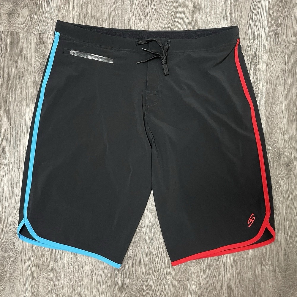 Virus Shorts Men's 36 Black 11" Inseam Unlined Gym Bodybuilding MMA Sakos